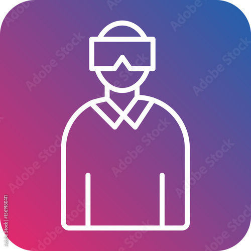 VirtualReality Line Icon Style