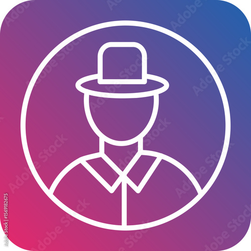 Spyware Line Icon Style