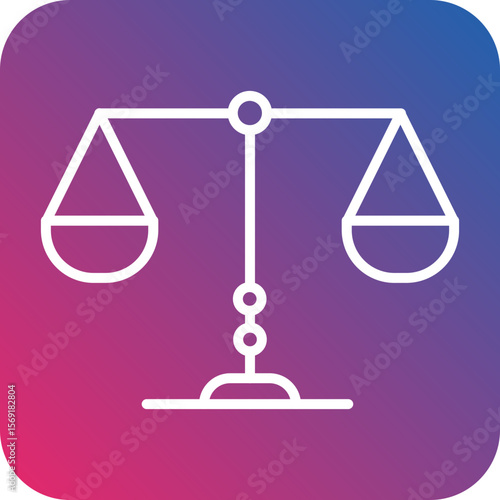 Balance Line Icon Style