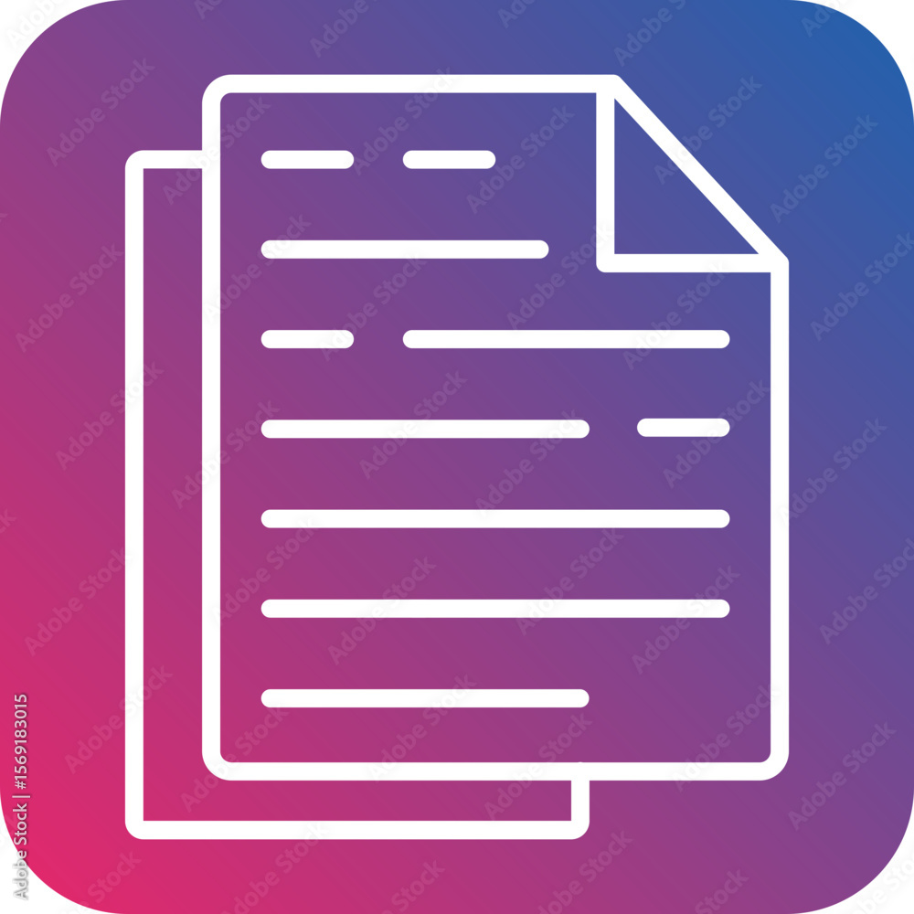 Documents Line Icon Style Documents Line Icon Style