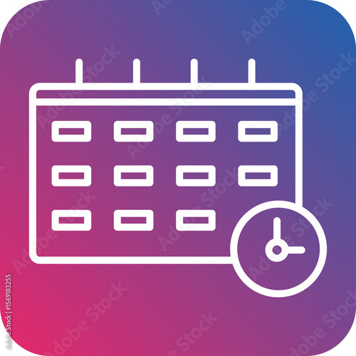 Deadline Line Icon Style