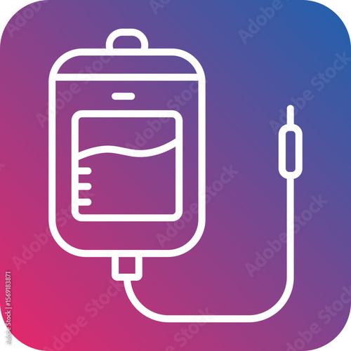 Perfusion Line Icon Style