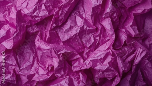 Wallpaper Mural Close-up texture of crumpled purple paper with vivid wrinkles and folds, ideal for backgrounds, abstract art, creative projects, vibrant color scheme, dynamic shadows, artistic design inspiration Torontodigital.ca