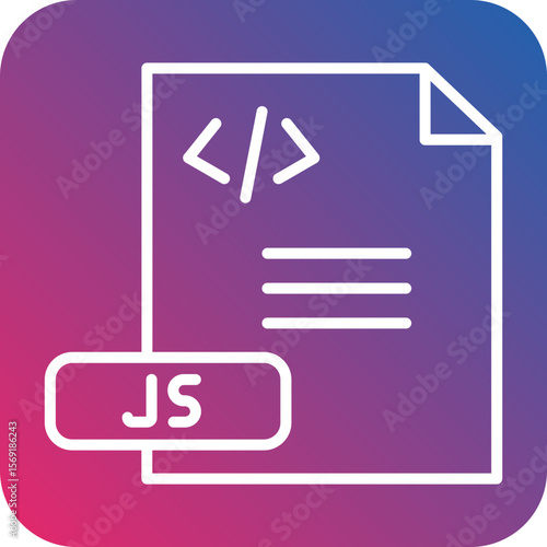 Javascript File Line Icon Style