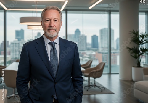 자연스러운 조명 아래 멋진 중년 남성 포트레이트 사진