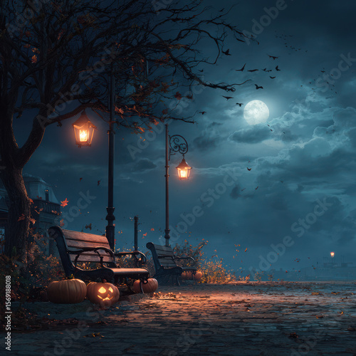 night in the park