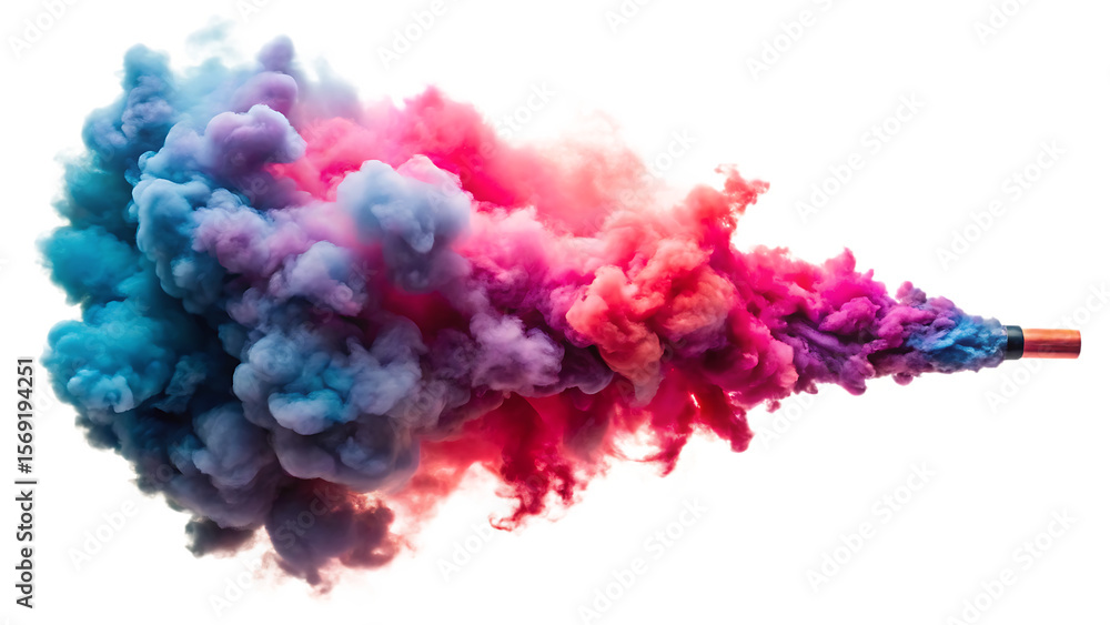 Naklejka premium smoke bomb stock isolated on white background, png,ai generated