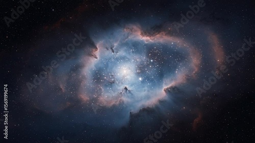 Wallpaper Mural Beautiful nebula with stars in deep space background Torontodigital.ca