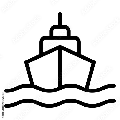 Boat Sink Icon Style