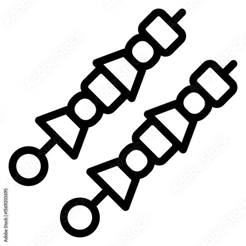 Shish Kebab Icon Style