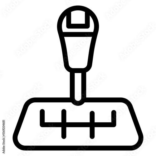 Car Shift Icon Style