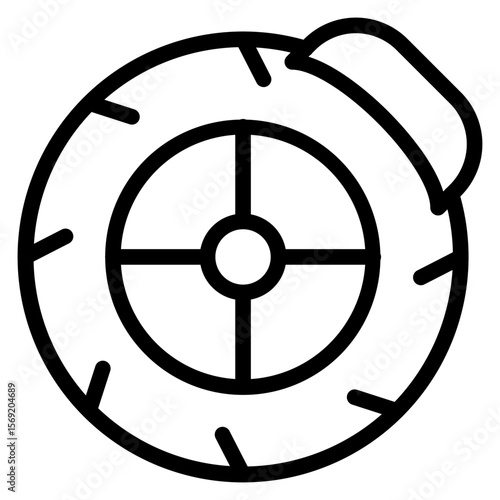 Brake Disc Icon Style