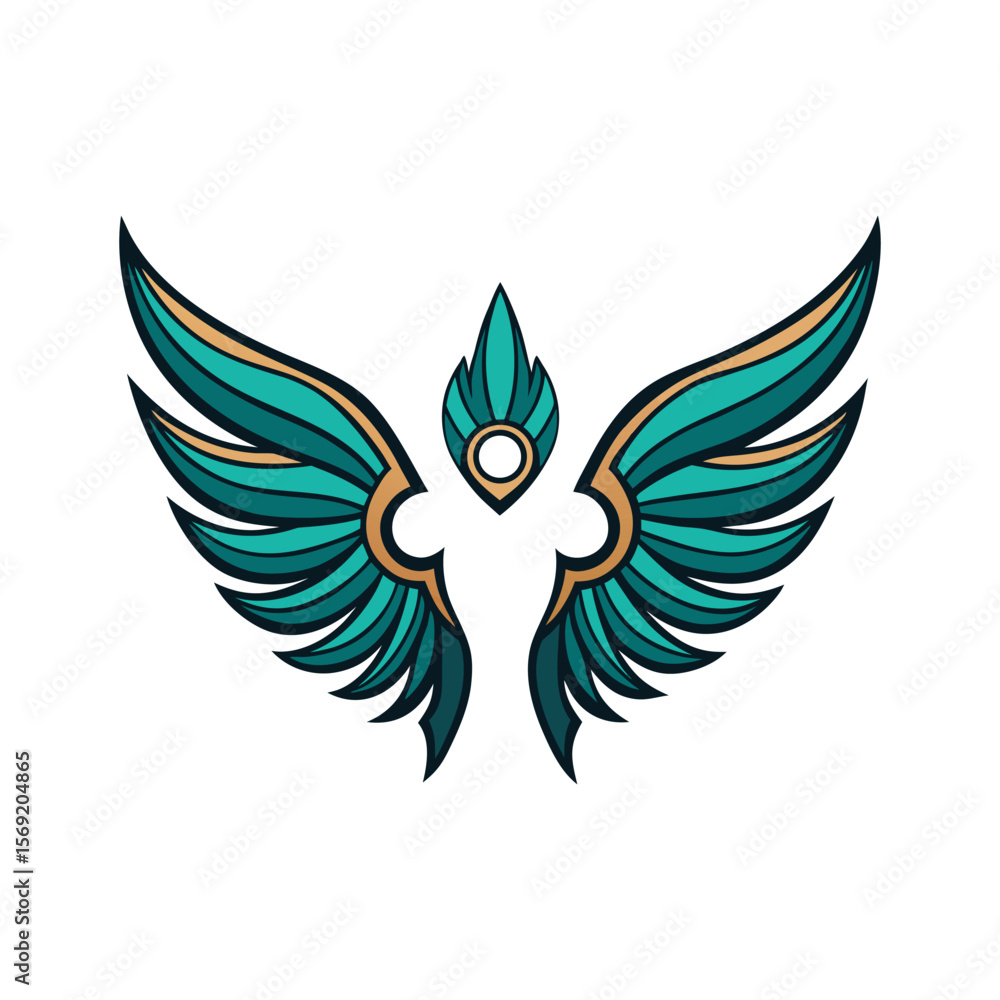 Obraz premium Wings Collection Set – Angel, Bird, and Decorative Wing Illustrations