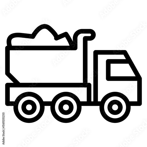 Dump Truck Icon Style