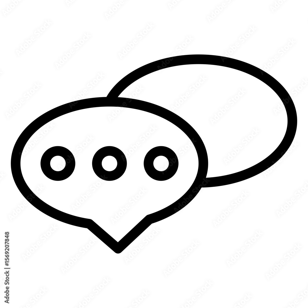 Obraz premium Chat Icon Style