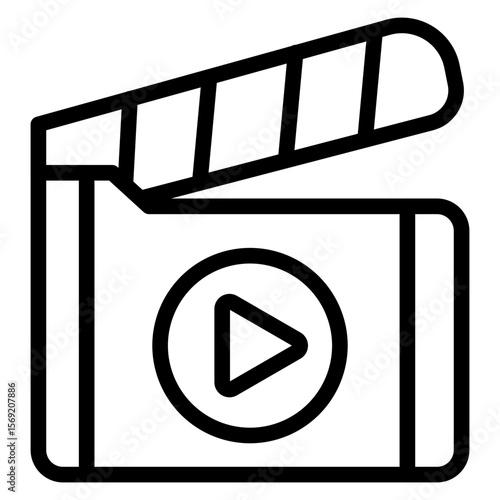 Clapperboard Icon Style