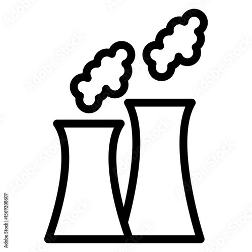 Air Pollution Icon Style