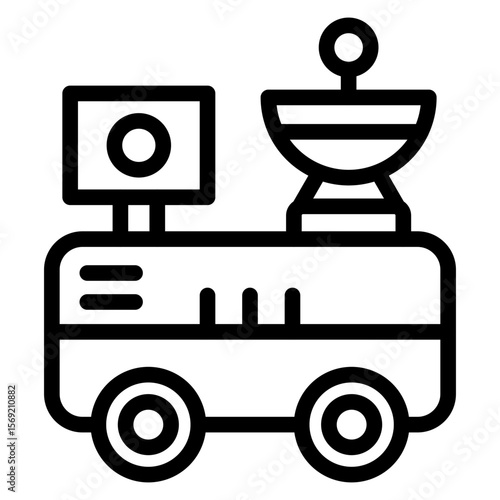 Mars Rover Icon Style
