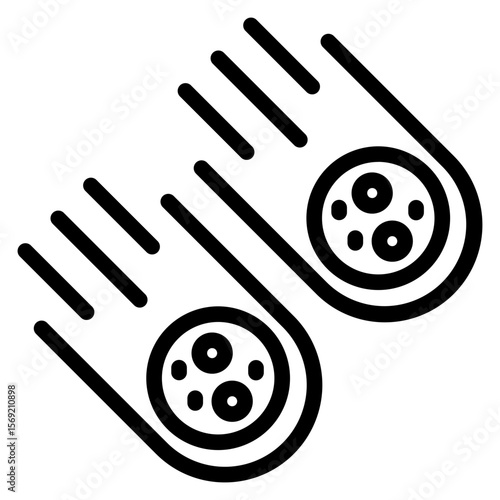 Meteorites Icon Style
