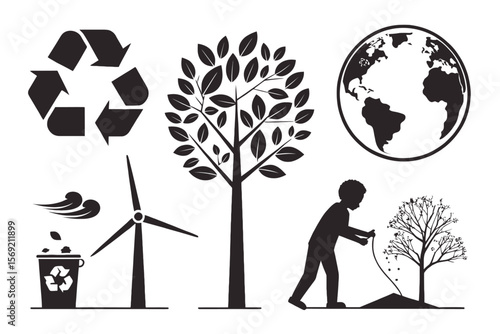 ecology concept vector