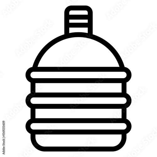 Water Canteen Icon Style