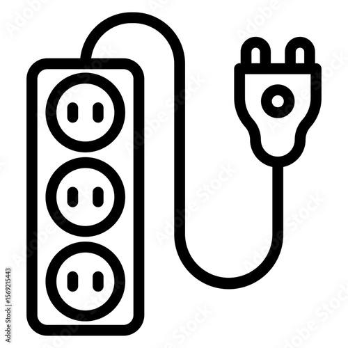 Extension Cord Icon Style