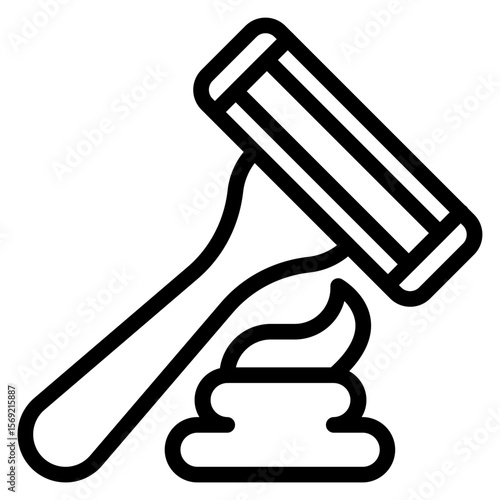 Shaving Cream Icon Style