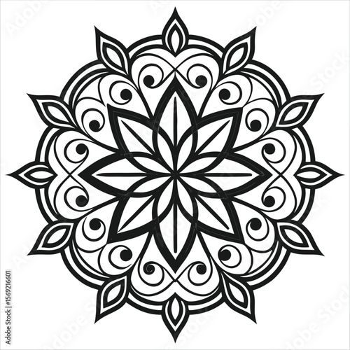 Vector doodle mandala . Ornamental luxury mandala Mandala Line Illustration . various mandala . Mandala Pattern Designs . Henna mandala. Mehndi style. Decorative pattern in oriental style.	
