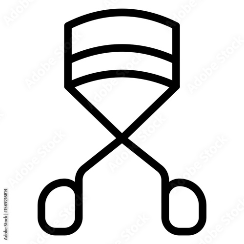 Eyelash Curler Icon Style