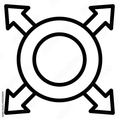 Business Ways Icon Style