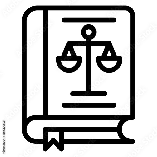 Law Book Icon Style