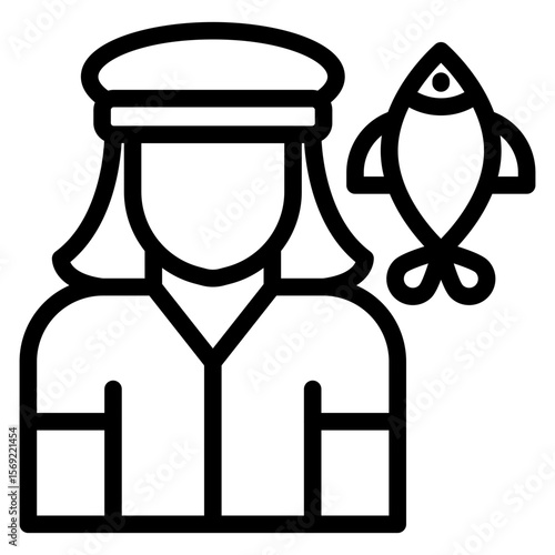 Fisherwoman Icon Style