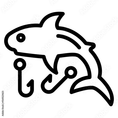 Fishing Lure Icon Style