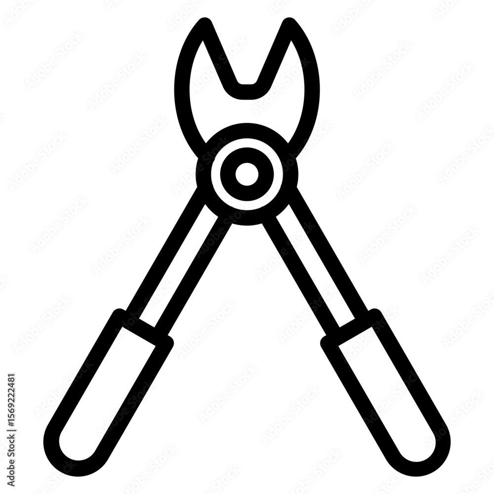 Obraz premium Locking Pliers Icon Style