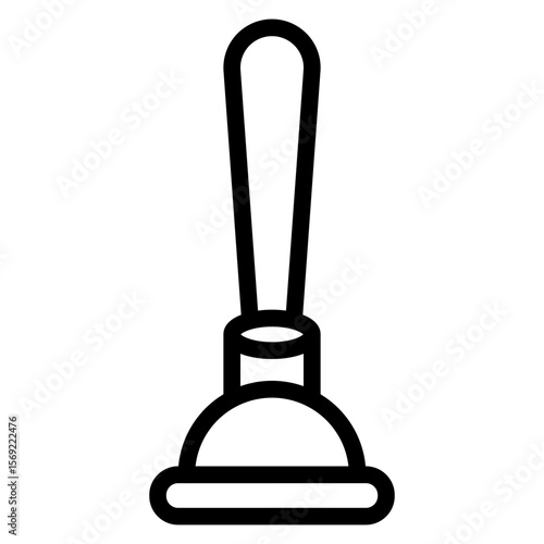 Toilet Plunger Icon Style
