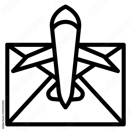 Air Mail Icon Style