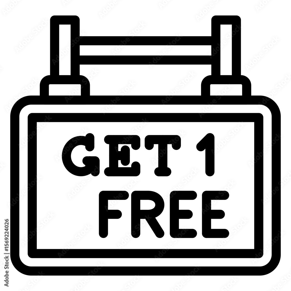 Get One Free Icon Style Get One Free Icon Style