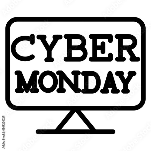 Cyber Monday Icon Style