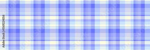 Tablecloth tartan vector background, ornament seamless fabric plaid. Stitch pattern texture check textile in blue and light colors.