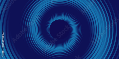 Abstract blue background with glowing curved lines. vector eps 10
