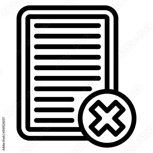 Early Termination Fee Icon Style