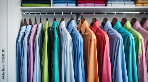 Wallpaper Mural Shirt After Shirt — A Scene of Morning Orderliness, Visual Symphony of Textiles, and the Gesture Where Self-Care Becomes an Aesthetic Ritual Torontodigital.ca