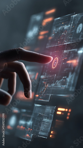 Futuristic interactive tech showcase engaging virtual environments and digital interfaces