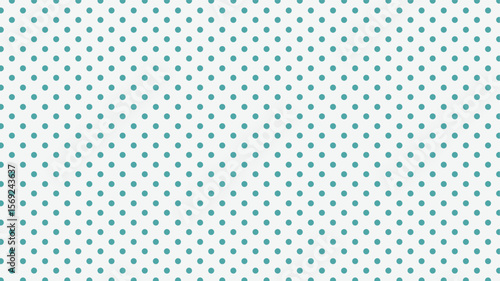 Calm seamless vector pattern: scattered teal polka dots on a soft gray background. Ideal for textiles, digital paper, and creative projects.