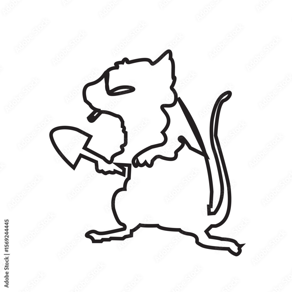 Obraz premium A rat with Kurny