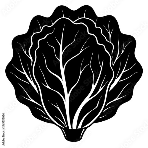 Lettuce vegetable vector perfect for healthy food, farm, eco, and organic-themed digital design projects.
  