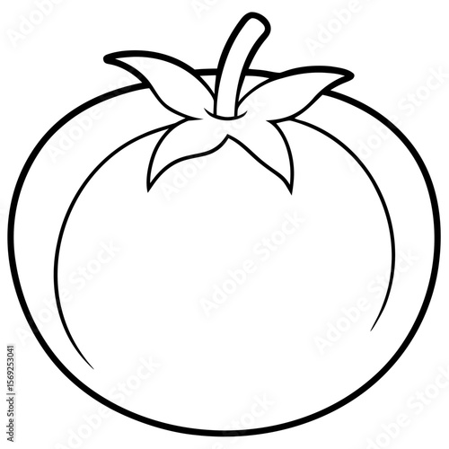 Tomato  vegetable vector perfect for healthy food, farm, eco, and organic-themed digital design projects.