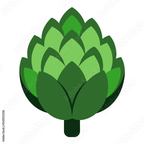 Artichoke  vegetable vector perfect for healthy food, farm, eco, and organic-themed digital design projects.