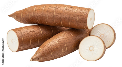 Slika na platnu Isolated Cassava Root