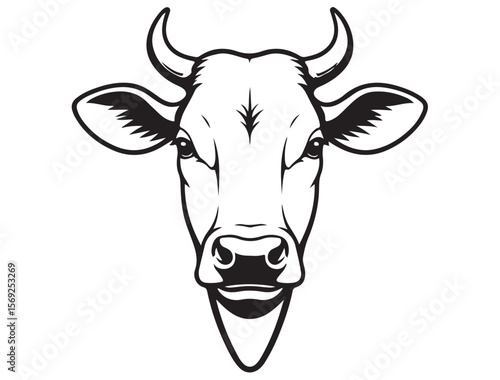COW HEAD SILHOUETTE
